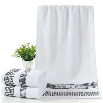 Hotel y hogar Rectángulo 32S Toalla de bordado de algodón Jacquard Conjunto de diseño personalizado