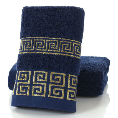 Hotel y hogar Rectángulo 32S Toalla de bordado de algodón Jacquard Conjunto de diseño personalizado