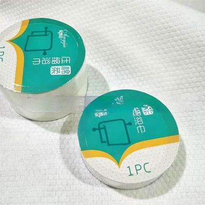 Toalla portátil comprimida Toalla de algodón tejida para viajes al aire libre y espacio de lavandería