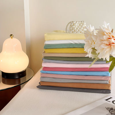 Cotton puro personalizado 60S 200TC Cama de cama de color sólido 133 * 72 Set de sábanas para el hogar hotel