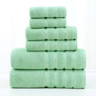 Conjunto de toallas de algodón extra grandes para el Hotel Home Spa 6 piezas por conjunto ventaja suave y de lujo
