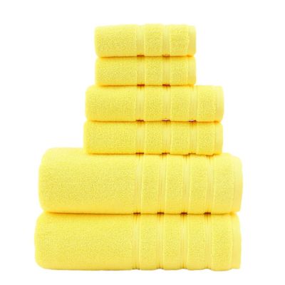 Conjunto de toallas de algodón extra grandes para el Hotel Home Spa 6 piezas por conjunto ventaja suave y de lujo