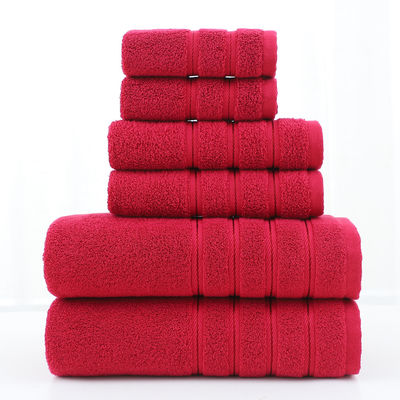 Conjunto de toallas de algodón extra grandes para el Hotel Home Spa 6 piezas por conjunto ventaja suave y de lujo