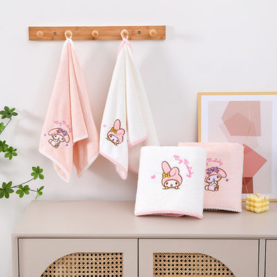 Home Melody Baby Bath Towel Set Coral Velvet No derramamiento Absorbente Regalo de bodas
