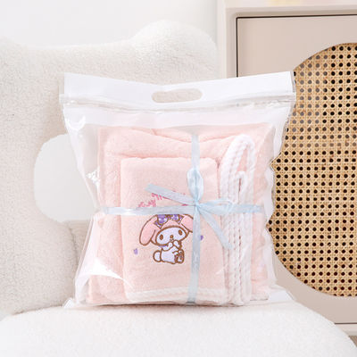 Home Melody Baby Bath Towel Set Coral Velvet No derramamiento Absorbente Regalo de bodas