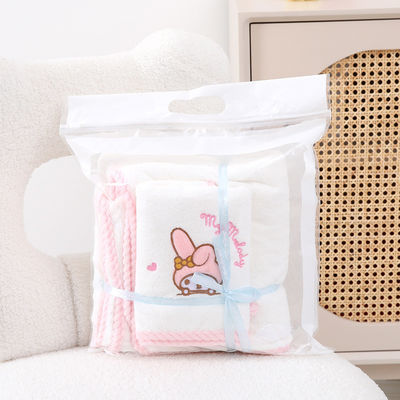 Home Melody Baby Bath Towel Set Coral Velvet No derramamiento Absorbente Regalo de bodas