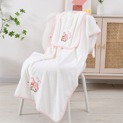 Home Melody Baby Bath Towel Set Coral Velvet No derramamiento Absorbente Regalo de bodas