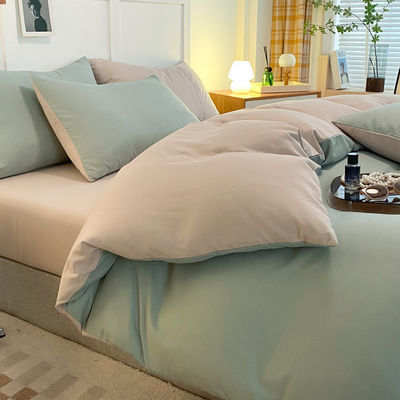 Impresión Reactiva 4 piezas de ropa de cama de poliéster con 2 almohadillas con cremallera