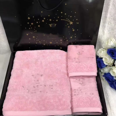 Conjunto de toallas rectangulares de poliéster para el baño del hotel 2024 Tendencia de diseño 35*75cm 70*140cm