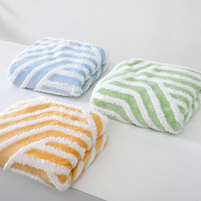 Tejido espeso de jacquard de coral de lana de coral tela para platos de limpieza de microfibra