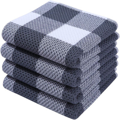 Material de algodón de toalla de gofres cuadrados engrosados para regalos absorbentes