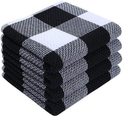 Material de algodón de toalla de gofres cuadrados engrosados para regalos absorbentes