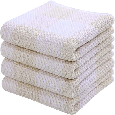 Material de algodón de toalla de gofres cuadrados engrosados para regalos absorbentes