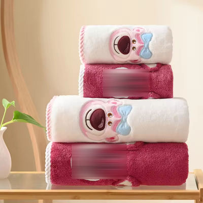 Polyester / algodón 2PCS grueso conjunto de toallas de baño para la playa conjunto de toallas regalos de boda