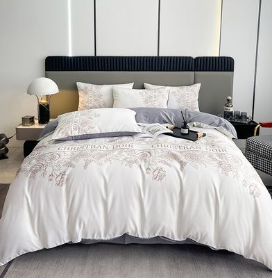 Hoja de cubierta de cama de seda de hielo para el lavado de la ropa de cama de seda para adultos No hay personalización