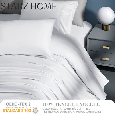 Confort Set 100% Tencel Plain 4PCS Set de sábanas para una experiencia de cama de lujo