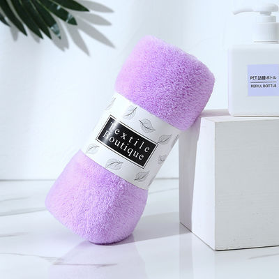 Conjunto de toallas de terciopelo de coral Logotipo personalizado Toallas de baño de microfibra para el cabello Deportes Toalla con capucha para bebés
