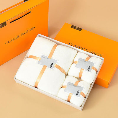 Conjunto de toallas de terciopelo de coral Logotipo personalizado Toallas de baño de microfibra para el cabello Deportes Toalla con capucha para bebés