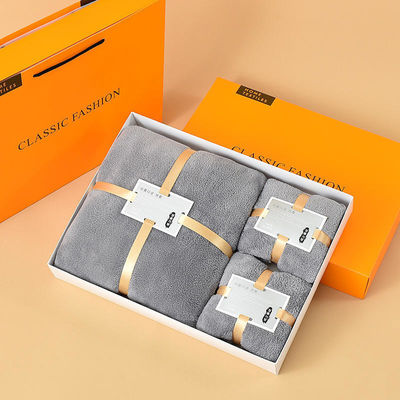 Conjunto de toallas de terciopelo de coral Logotipo personalizado Toallas de baño de microfibra para el cabello Deportes Toalla con capucha para bebés