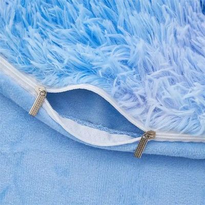 Colorante de corbata azul Gradiente peludo Mink cálido terciopelo ropa de cama de terciopelo para el invierno 500TC regalos
