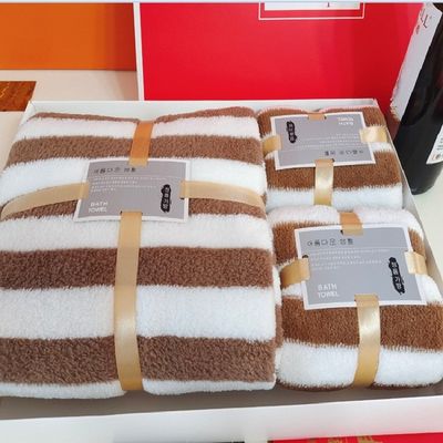 Conjunto Cationico de Plush Tricotado de Warp Espeso 3 en 1 Toallita para Baño de Diseño como se muestra