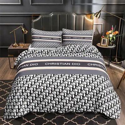 100% de fibra de poliéster regalo de Navidad de lujo 4 piezas Set de ropa de cama para adultos