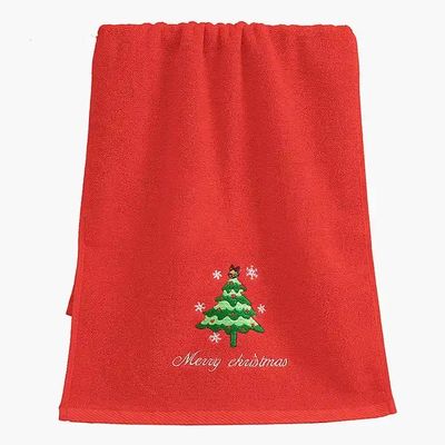 Caja de regalos de Navidad Conjunta de toallas de algodón 100% con diseño de punto y bordados personalizados