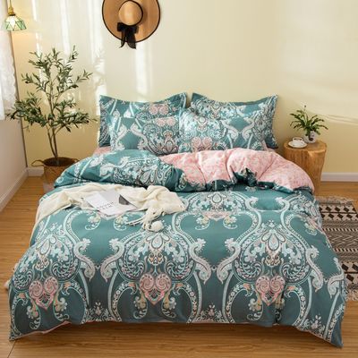 Impresión Reactiva Luxury 4pcs Set de ropa de cama para personalizado Solo Doble Queen King tamaño