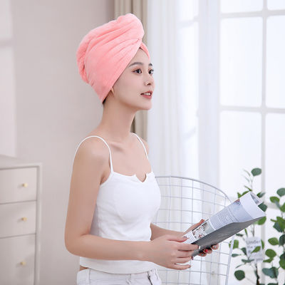 Capo de secado de cabello de alta densidad para mujeres 88g-90g Turbante de secado rápido con bordados de dibujos animados