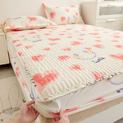 Cubierta de colchón impermeable plegada para el hogar del hotel Protección de ropa de cama completamente rodeada