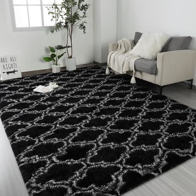 9 mm de espesor alfombra geométrica personalizada de suelo interior alfombra de área de gran tamaño para dormitorio