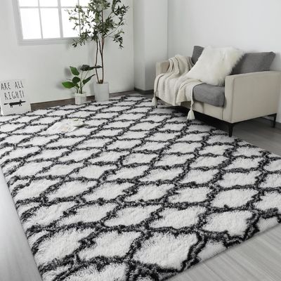 9 mm de espesor alfombra geométrica personalizada de suelo interior alfombra de área de gran tamaño para dormitorio