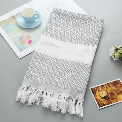 Toalla de algodón rectangular Naturaleza orgánica personalizada libre de arena 100% de algodón turco