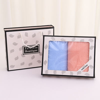 3 piezas Toallas de baño Set regalo para adultos Toallas de terciopelo de coral con caja y toallas de microfibra