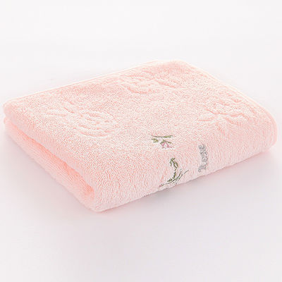 Iniciativas bordadas Set de toallas de baño para invitados con GSM alto y logotipo de bordado