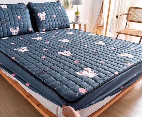 Protectores de colchón con cepillo impreso a medida para almohadillas de protección de cama