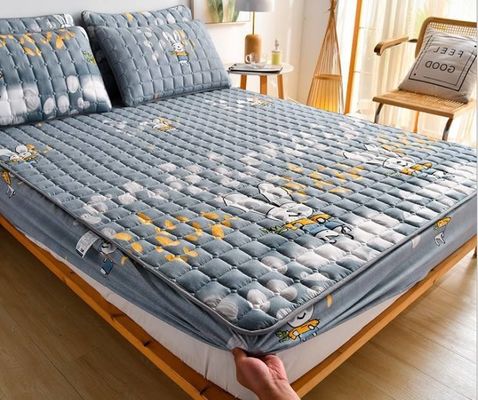 Protectores de colchón con cepillo impreso a medida para almohadillas de protección de cama