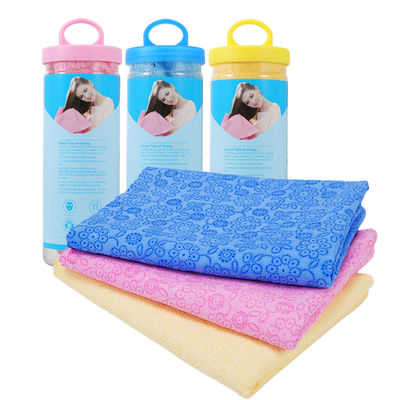 Toalla de PVA azul claro 3D de secado rápido para desvanecerse fácilmente las arrugas y frotar el cabello con baño multifunción