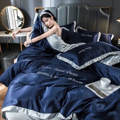 Conjunto de ropa de cama de estilo europeo Conjunto de edredones con material de fibra de poliéster 100% poliéster