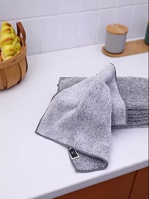 35g Limpieza de moda Limpieza de manos Bamboo orgánico Carbón toalla Paño de cocina