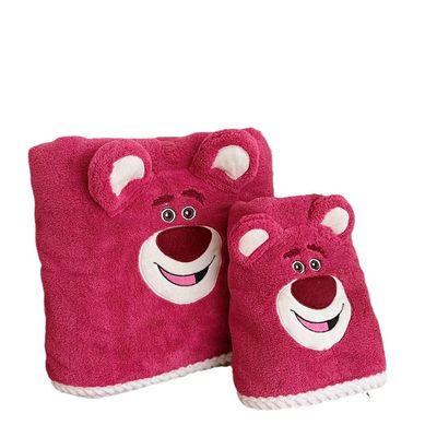 Super Fuerte Absorción de Agua de Coral Veludo Toallita de baño Set 2PCS Set para regalos de boda