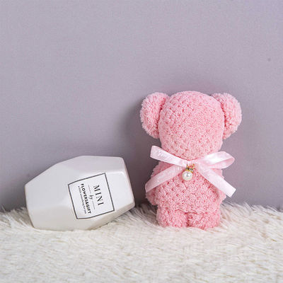 Toalla de oso de piña color personalizado coral lana de mano toalla para todas las edades regalo de aniversario