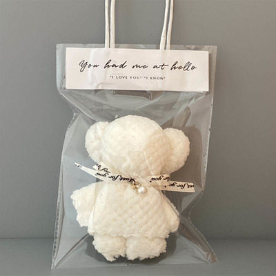 Toalla de oso de piña color personalizado coral lana de mano toalla para todas las edades regalo de aniversario