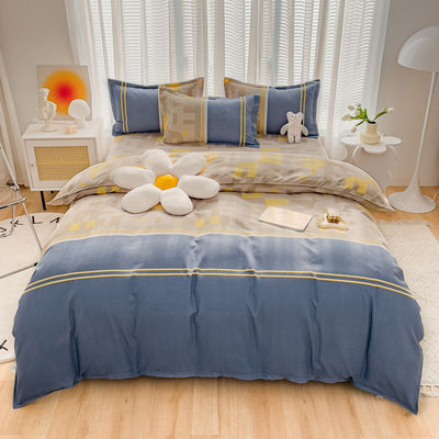 Casa cálida acogedora lujosa transpirable súper suave sábanas de cama 4 piezas sábanas de cama conjunto