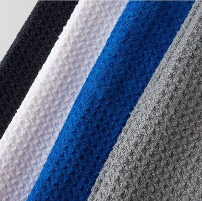 Toallas de golf de logotipo personalizado Toallas de limpieza de gofres de microfibra para adultos con deportes sostenibles