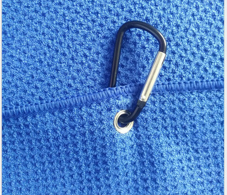 Toalla de golf de microfibra con diseño de gofres y gancho 30*50cm/40*60cm