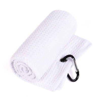 Toalla de golf de microfibra con diseño de gofres y gancho 30*50cm/40*60cm