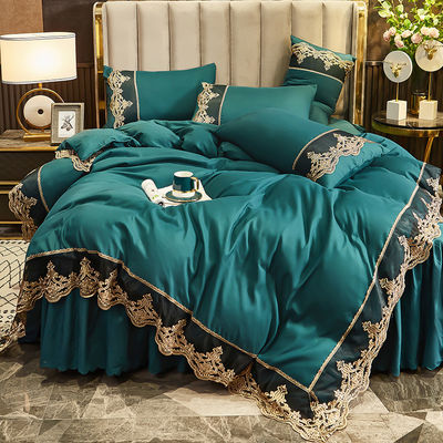 Cama de tela de poliéster personalizada, falda de cama, ropa de cama para adultos y niños, con edredón incluido
