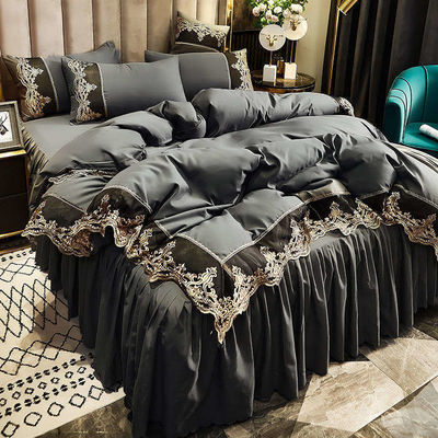 Cama de tela de poliéster personalizada, falda de cama, ropa de cama para adultos y niños, con edredón incluido