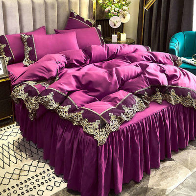 Cama de tela de poliéster personalizada, falda de cama, ropa de cama para adultos y niños, con edredón incluido